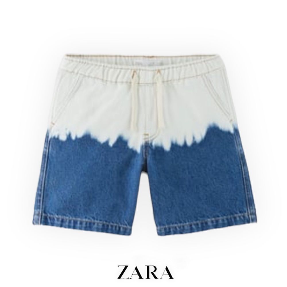 ZARA Kids | Blue | DIP DYE DENIM SHORTS